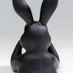 Store Decofiguur Sweet Rabbit Black 23cm Opbergers|Woondecoratie