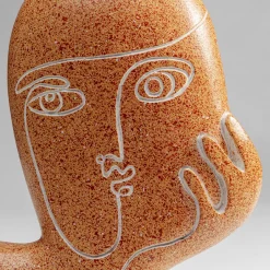 Store Decofiguur Thought Brown 27cm Opbergers|Woondecoratie