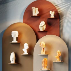 Store Decofiguur Thought Brown 27cm Opbergers|Woondecoratie