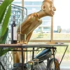Online Decofiguur Welcome Guests Goud XL Opbergers|Woondecoratie