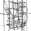 Best Sale Decofiguur Wire Sail Boat 28cm Opbergers|Woondecoratie