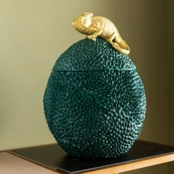 Fashion Decoratiepot Kameleon 34cm Opbergers|Kasten