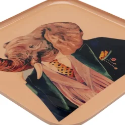 Store Dienblad Elephant 27x27cm Servies & Tafelaccessoires|Kasten