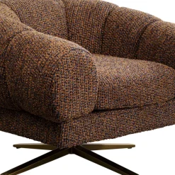 Fashion Draaibare Fauteuil Janno Brown Kasten|Fauteuils