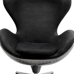 Clearance Draaibare Fauteuil Lounge Black Graphit Kasten|Fauteuils