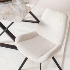 Outlet Draaistoel Baron Cream Kasten|Stoelen