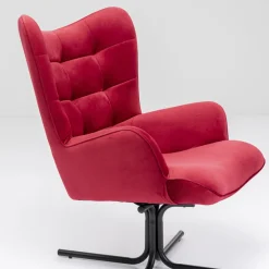 Cheap Draaistoel Oscar Velvet Red Kasten|Tuinmeubelen