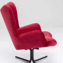 Cheap Draaistoel Oscar Velvet Red Kasten|Tuinmeubelen