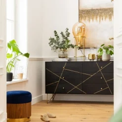 Best Dressoir Gold Vein Kasten|Lage Kasten & Dressoirs
