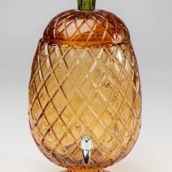 Online Drink Dispenser Pineapple Amber (2-delig) Servies & Tafelaccessoires|Kasten