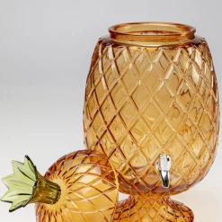 Online Drink Dispenser Pineapple Amber (2-delig) Servies & Tafelaccessoires|Kasten