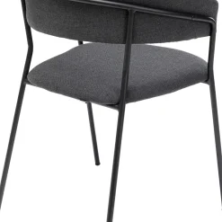 Outlet Eetkamerstoel Belle Anthracite (Set Van 2) Kasten|Stoelen