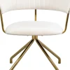 New Eetkamerstoel Belle Velvet Cream Kasten|Stoelen