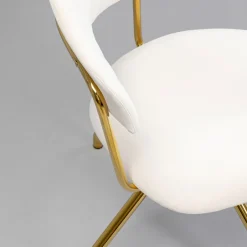 New Eetkamerstoel Belle Velvet Cream Kasten|Stoelen