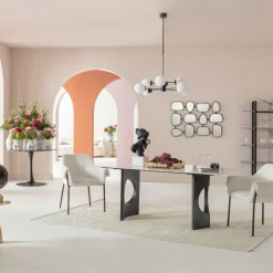 Fashion Eetkamerstoel Bess Cream Kasten|Stoelen