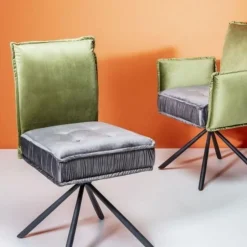 New Eetkamerstoel Chelsea Groen Kasten|Stoelen