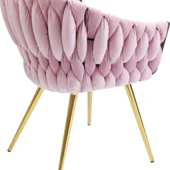 New Eetkamerstoel Knot Roze Kasten|Stoelen