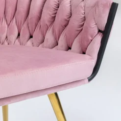 New Eetkamerstoel Knot Roze Kasten|Stoelen