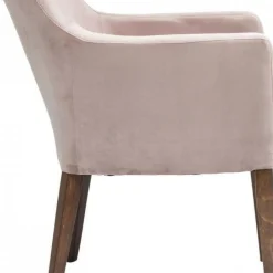 Clearance Eetkamerstoel Mode Fluweel Roze Kasten|Stoelen