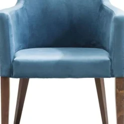 Discount Eetkamerstoel Mode Fluweel Patrol-Blauw Kasten|Stoelen