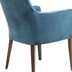 Discount Eetkamerstoel Mode Fluweel Patrol-Blauw Kasten|Stoelen