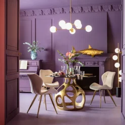 Fashion Eetkamerstoel Viva Creme Kasten|Stoelen