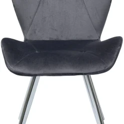 Hot Eetkamerstoel Viva Grijs Chroom Stoelen|Tuinmeubelen