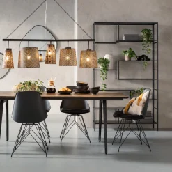 Flash Sale Eetkamerstoel Wire Zwart Kasten|Stoelen