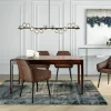Discount Eettafel Brooklyn Walnoot 160x80cm Kasten|Tafels