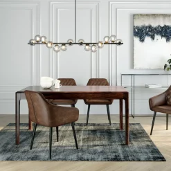 Discount Eettafel Brooklyn Walnoot 160x80cm Kasten|Tafels