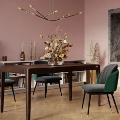 Discount Eettafel Brooklyn Walnoot 160x80cm Kasten|Tafels
