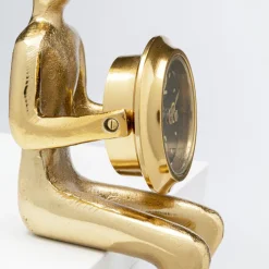 Best Sale Eettafel Clock Sitting Man Gold 8x27cm Woondecoratie|Kasten