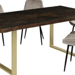 Best Sale Eettafel Conley Messing 180x90cm Kasten|Tafels
