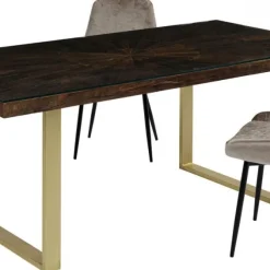 Best Sale Eettafel Conley Messing 180x90cm Kasten|Tafels