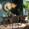 Store Eettafel Conley Messing 160x80cm Kasten|Tafels