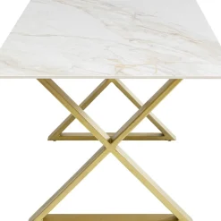 Cheap Eettafel Eternity Cross Brass 180x90cm Kasten|Tafels