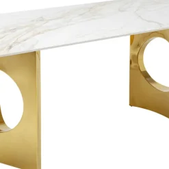 Best Eettafel Eternity Oho Gold 180x90cm Kasten|Tafels