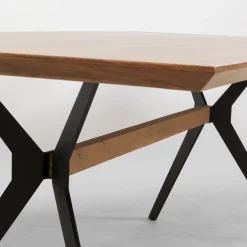 Store Eettafel Georgetown Walnut 200x90cm Kasten|Tafels