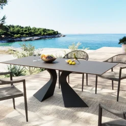 Cheap Eettafel Gloria Ceramic Black 180x90cm Kasten|Tuinmeubelen