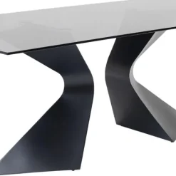 Store Eettafel Gloria Zwart 200x100cm Kasten|Tafels