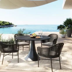 Clearance Eettafel Grande Possibilita Black 110cm Kasten|Tuinmeubelen