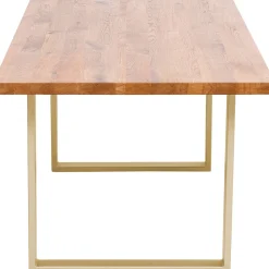 Shop Eettafel Jackie Oak Brass 160x80 Kasten|Tafels