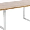 Clearance Eettafel Jackie Oak Chrome 160x80 Kasten|Tafels
