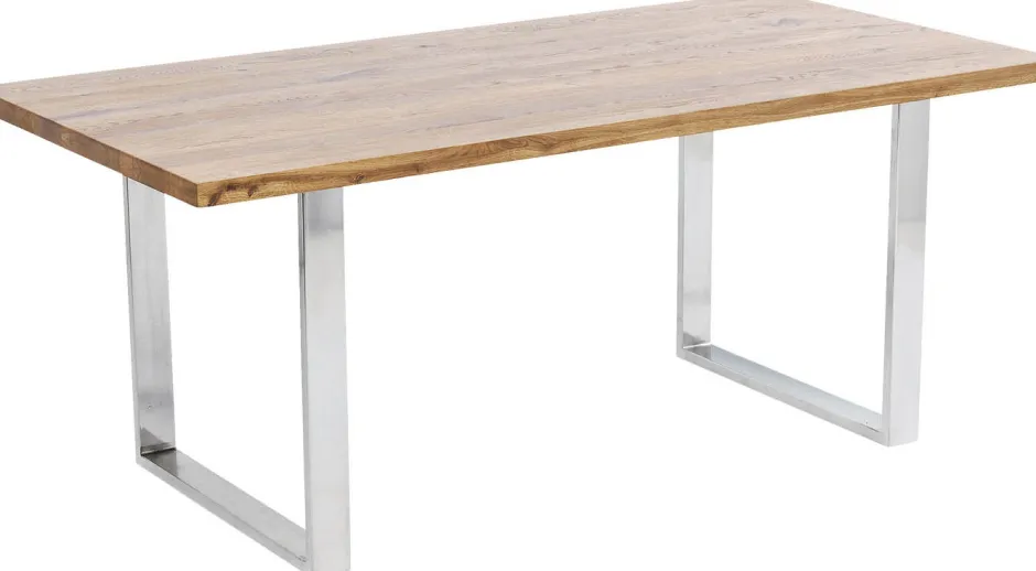 Clearance Eettafel Jackie Oak Chrome 160x80 Kasten|Tafels