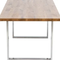 Clearance Eettafel Jackie Oak Chrome 160x80 Kasten|Tafels