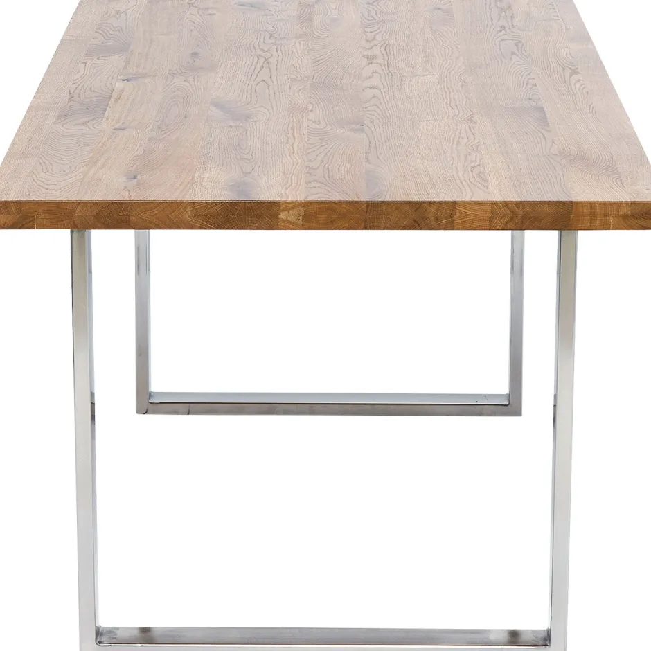 Clearance Eettafel Jackie Oak Chrome 160x80 Kasten|Tafels