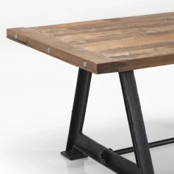 Store Eettafel Railway Unikat 210x100cm Kasten|Tuinmeubelen