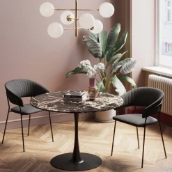Cheap Eettafel Schickeria Marble Black 110cm Kasten|Tafels