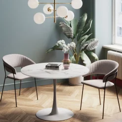 Best Eettafel Schickeria Marble White 110cm Kasten|Tafels
