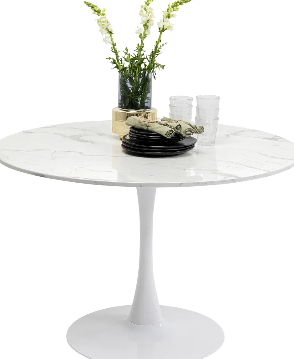 Best Eettafel Schickeria Marble White 110cm Kasten|Tafels
